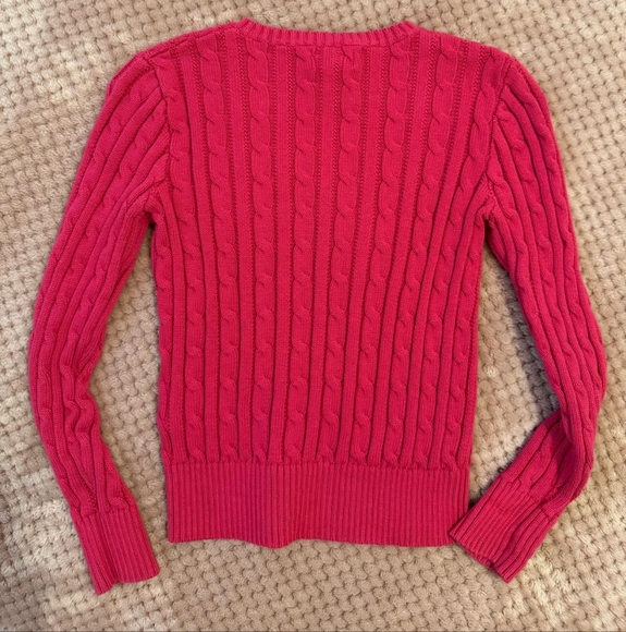 Polo Ralph Lauren KidsEmbroidered cable-knit cotton sweater - Picture 4 of 7